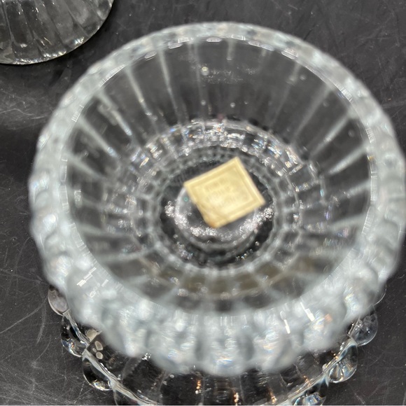 PartyLite CRYSTAL Votive/Taper Candlestick Holders 3'Round 2'T Reversable Set - Picture 11 of 16